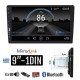 1-DIN 9" ιντσών USB MP3 Bluetooth Mirrorlink (Ελληνικό μενού multimedia οθόνη αφής MP5 ηχοσύστημα αυτοκινήτου 1DIN Universal 4x60 Watt) F9150