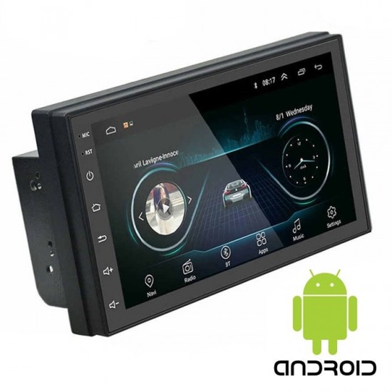 Android οθόνη αφής με WI-FI GPS USB (Ελληνική γλώσσα 2 DIN 7′' ιντσών Youtube OBD ηχοσύστημα αυτοκινήτου OEM 2DIN Playstore, 4x60W, AUX, Universal, Mirrorlink, Bluetooth) YT9216